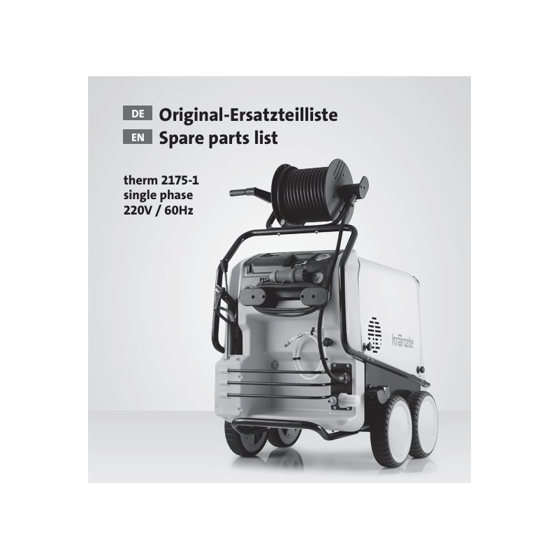 Części Kranzle Therm 2175-1 – Oryginały i Zamienniki, Schematy