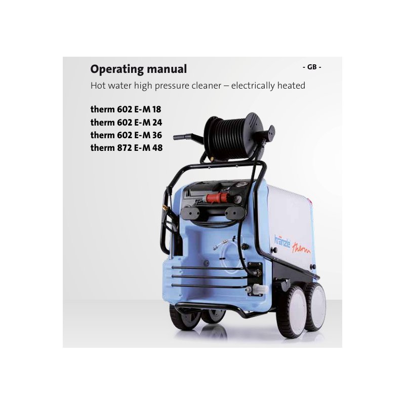 Náhradné diely Kranzle Therm 602 E-M 18/24/36, 872 E-M 48 – Originálne aj Náhradné