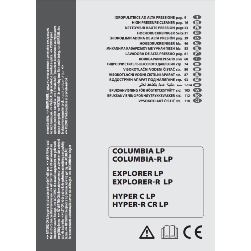 Instrukcja Obsługi Lavor HCR 2021 LP – PDF, Dane Techniczne, Poradnik