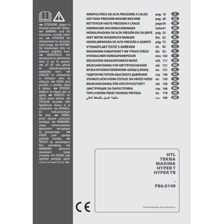 Instrukcja Obsługi Lavor HTR – PDF, Dane Techniczne, Poradnik