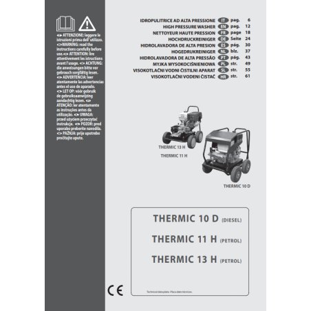 Instrukcja Obsługi Lavor Thermic 13H/11H/10D – PDF, Dane Techniczne, Poradnik