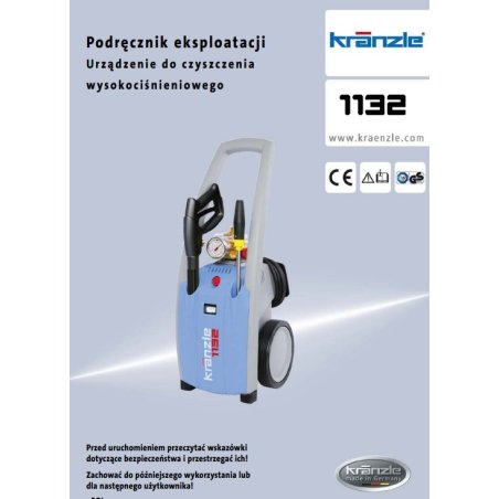 Instrukcja Obsługi Kranzle 1132 – PDF, Dane Techniczne, Poradnik