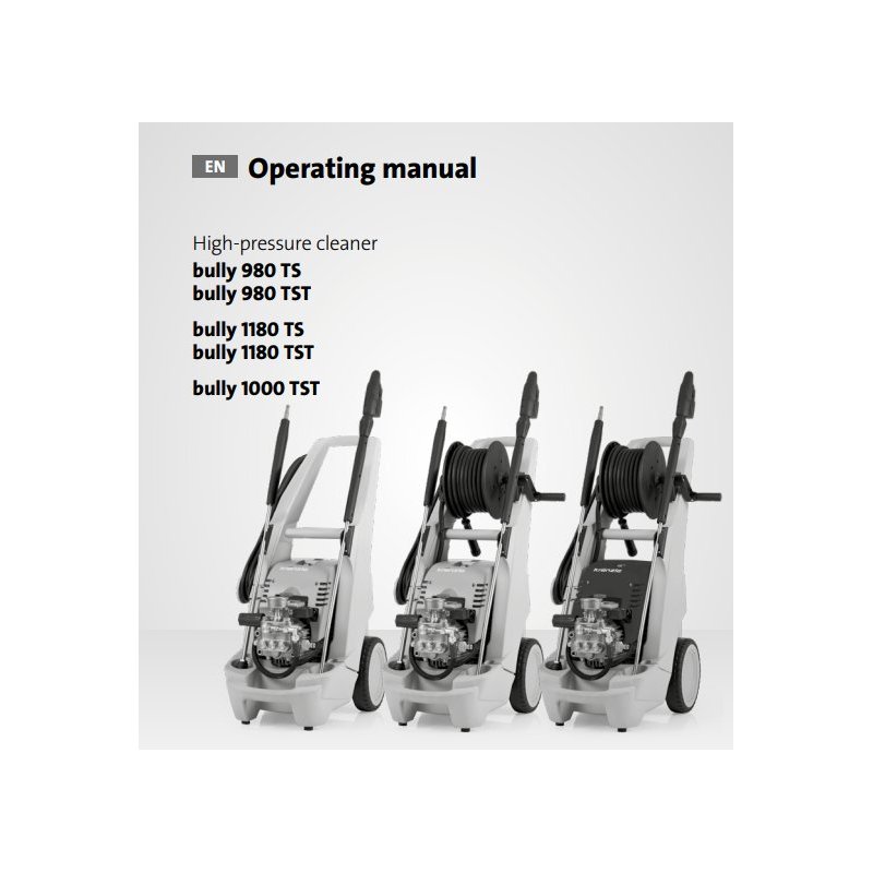 Instrukcja Obsługi Kranzle Bully 980/1180/1000 – PDF, Dane Techniczne, Poradnik