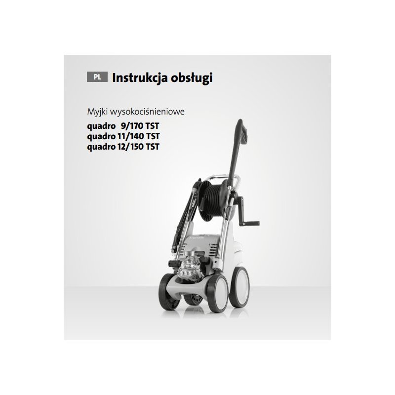 Instrukcja Obsługi Kranzle Quadro 11/140-9/170 -12/150 – PDF, Dane Techniczne, Poradnik