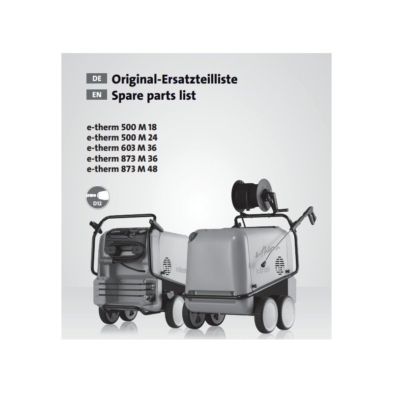 Części Kranzle E-Therm– Oryginały i Zamienniki, Schematy