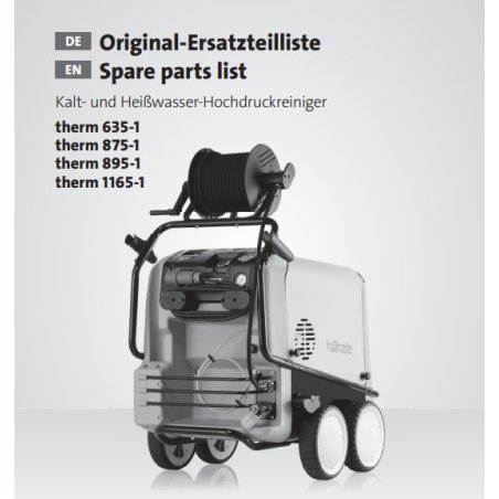 Części Kranzle Therm 635-1/875-1/895-1/1165-1 – Oryginały i Zamienniki, Schematy