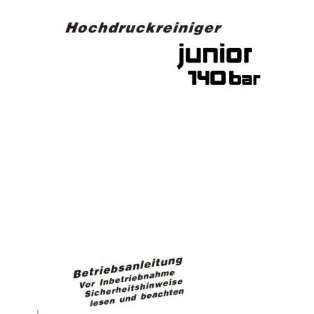 Kranzle Junior 120 Spare Parts – Original