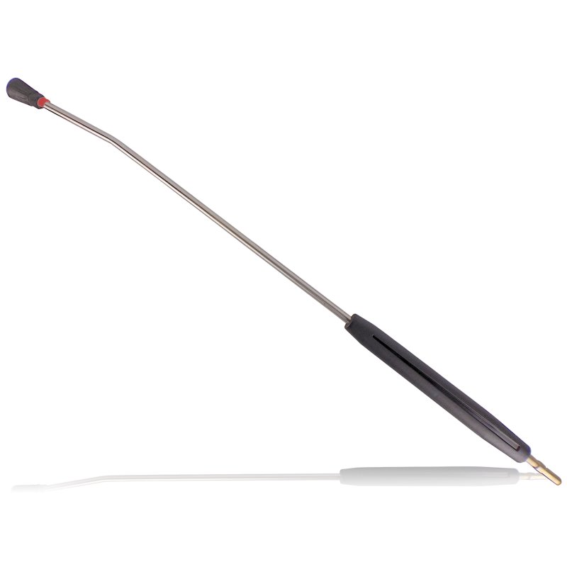 1000 mm angled lance 25° size 080 – professional flat-spray lance