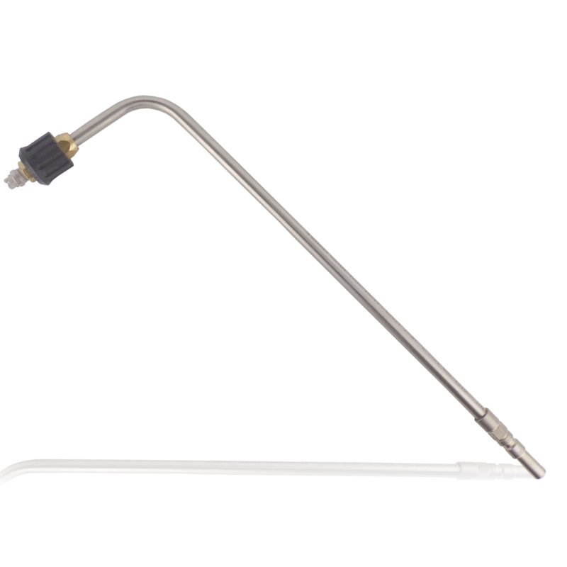 Specialist toilet-cleaning lance with 25° 055 nozzle and D12 quick-connect