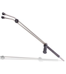 Dual lance 1000 mm with rotary selector and D12 quick-connect – high/low pressure