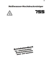 Operating Manual and Spare Parts List for Therm 755