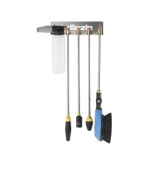 Uchwyt ścienny Premium INOX na 4 lance i pianownicę – organizer Kränzle