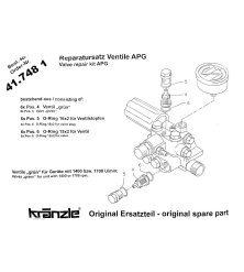 Kränzle APG Pump Valve Kit + O-Rings (41.748)