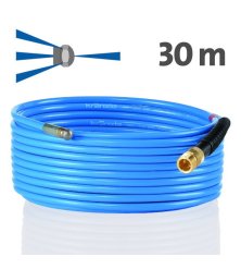 Hadica na čistenie potrubia 30 m KNF 055 – dýza s čelným otvorom, M22x1,5