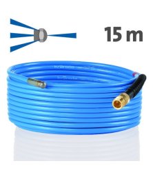 Wąż do rur 15 m KNF 055 – dysza z otworem czołowym, M22x1,5