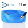 Hadica na čistenie potrubia 15 m KNF 055 – dýza s čelným otvorom, M22x1,5