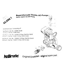 Kränzle 1050 Series Pump Valve Kit (43.096 1)