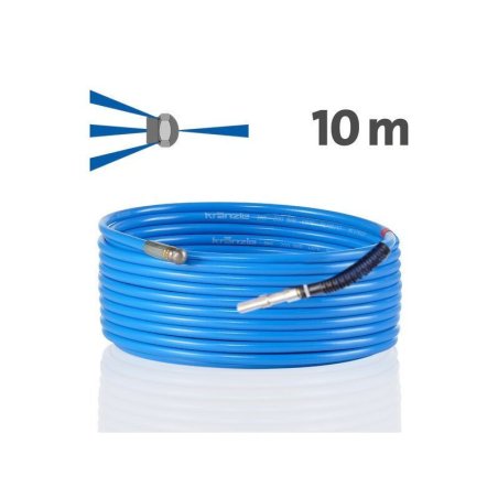 Hadica na čistenie potrubia 10 m KNF 055 – dýza s čelným otvorom, D12