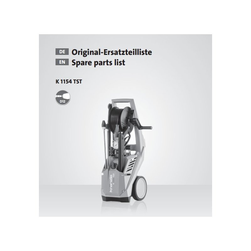 Spies części zamiennych Kranzle 1154 TST