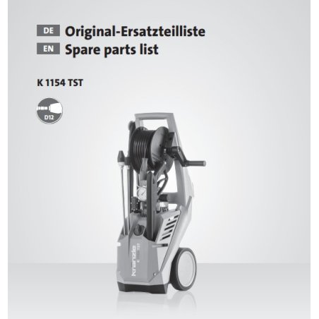 Spies części zamiennych Kranzle 1154 TST