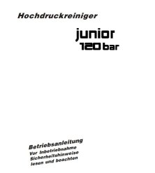 Kranzle Junior 120 Spare Parts – Original