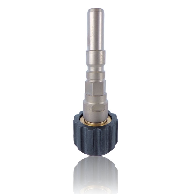 Quick coupling plug D12 - M22×1.5 female with Twist Stop (124415)