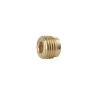 Brass 1/4" plug without flange for pressure-washer pump (13387)