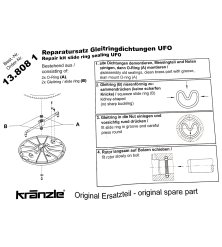 Sada tesnení pre Round Cleaner UFO - posuvné krúžky a O-krúžky (138081)