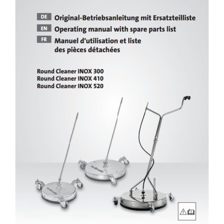 Manual & Parts Round Cleaner INOX