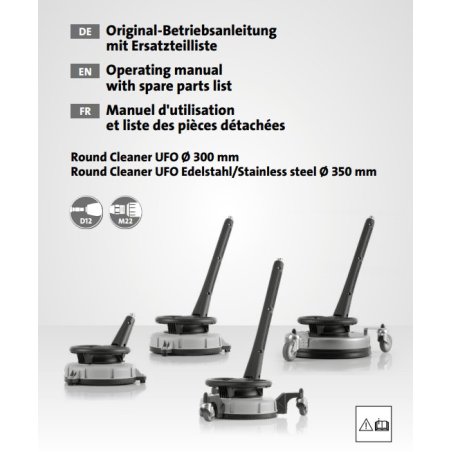Manual & Parts Round Cleaner UFO 300/350 mm
