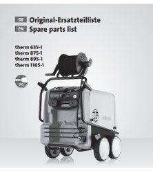 Instrukcja Obsługi Kranzle Therm 635-1/875-1/895-1/1165-1 – PDF, Dane Techniczne