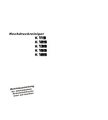 Manual e Diely Kranzle K115- K185