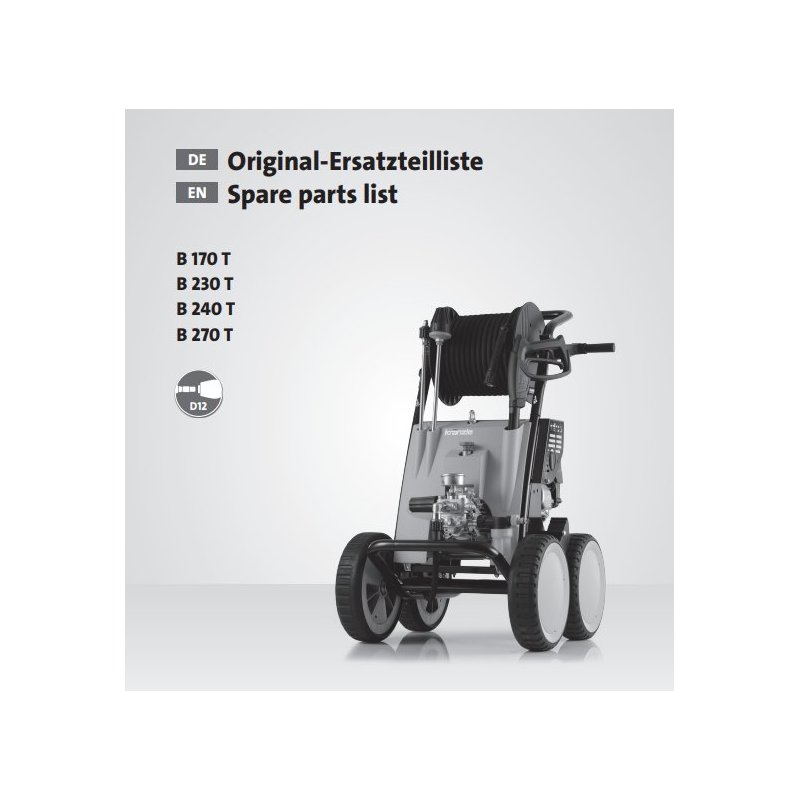 Części Kranzle Profi B 170 T/B 230 T/B 240 T/B 270 T M22 – Oryginały i Zamienniki, Schematy