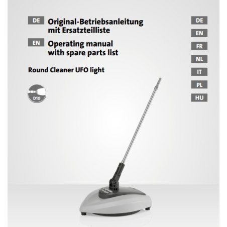 Instrukcja Obsługi i Części Round Cleaner UFO