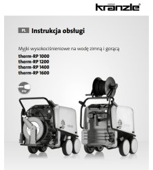 Instrukcja Obsługi Kranzle Therm-RP 1000/1200/1400/1600 – PDF, Dane Techniczne, Poradnik