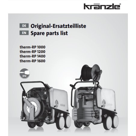 Części Kranzle Therm-RP 1000/1200/1400/1600 – Oryginały i Zamienniki, Schematy