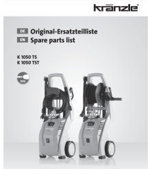 Części Kranzle 1050 TS/ TST – Oryginały i Zamienniki, Schematy