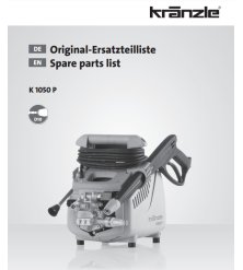 Części Kranzle 1050 P – Oryginały i Zamienniki, Schematy