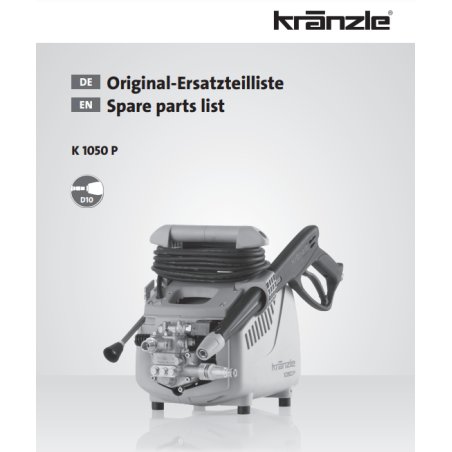 Części Kranzle 1050 P – Oryginały i Zamienniki, Schematy