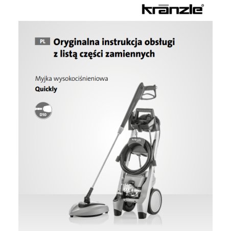 Instrukcja Obsługi i Części Kranzle Quickly – PDF, Dane Techniczne, Poradnik
