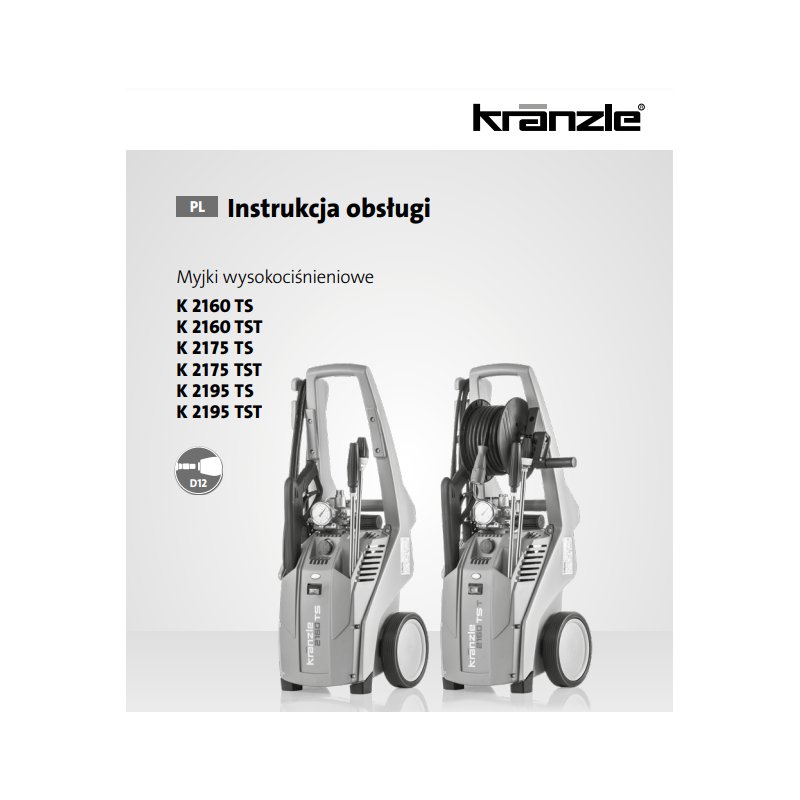Instrukcja Obsługi Kranzle K2000 – PDF, Dane Techniczne, Poradnik