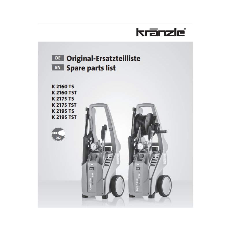 Części Kranzle K2000 – Oryginały i Zamienniki, Schematy