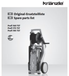 Części Kranzle Profi – Oryginały i Zamienniki, Schematy