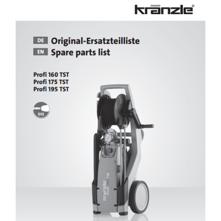 Części Kranzle Profi – Oryginały i Zamienniki, Schematy