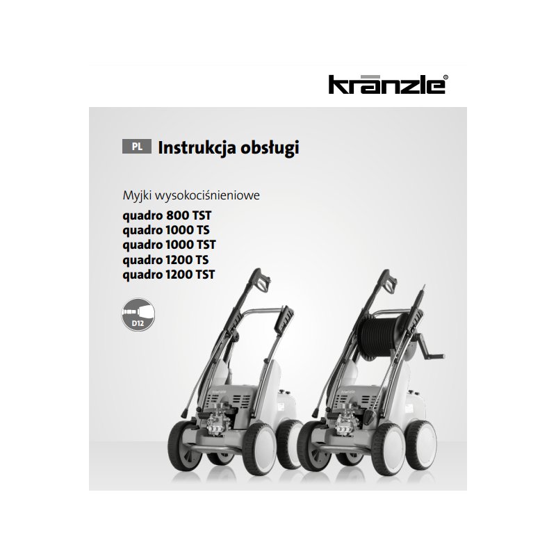 Instrukcja Obsługi Kranzle Quadro Duże – PDF, Dane Techniczne, Poradnik