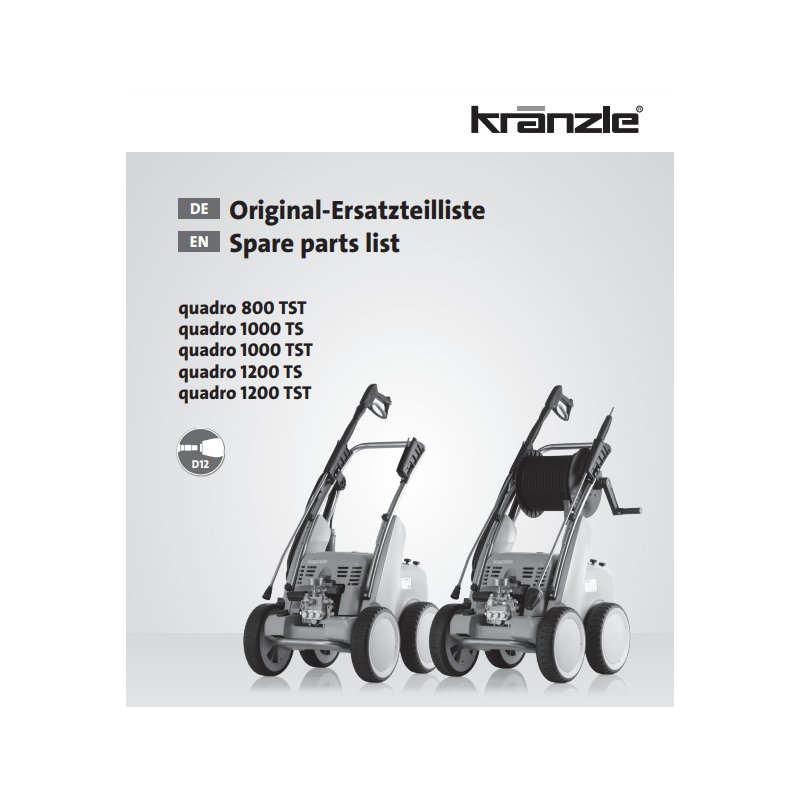 Części Kranzle Quadro Duże – Oryginały i Zamienniki, Schematy