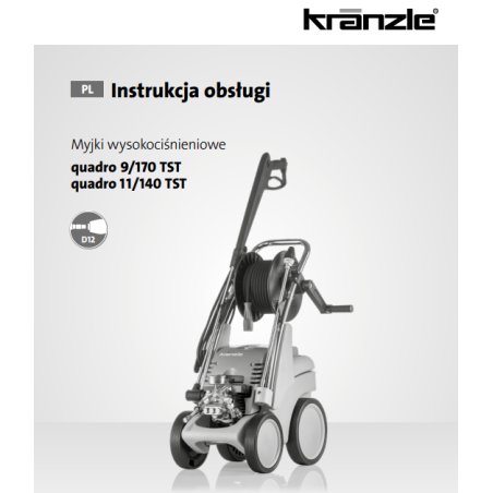 Instrukcja Obsługi Kranzle Quadro 11/140-9/170 – PDF, Dane Techniczne, Poradnik