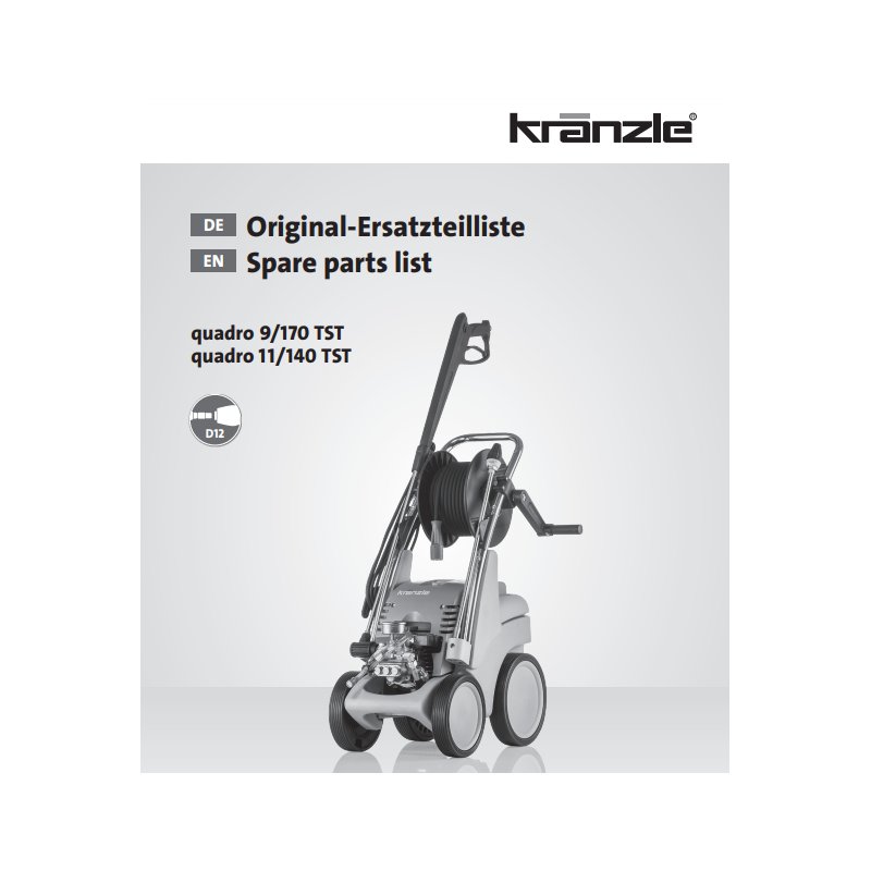 Części Kranzle Quadro 11/140-9/170 – Oryginały i Zamienniki, Schematy