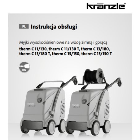 Instrukcja Obsługi Kranzle Therm C – PDF, Dane Techniczne, Poradnik