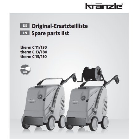 Części Kranzle Therm C – Oryginały i Zamienniki, Schematy